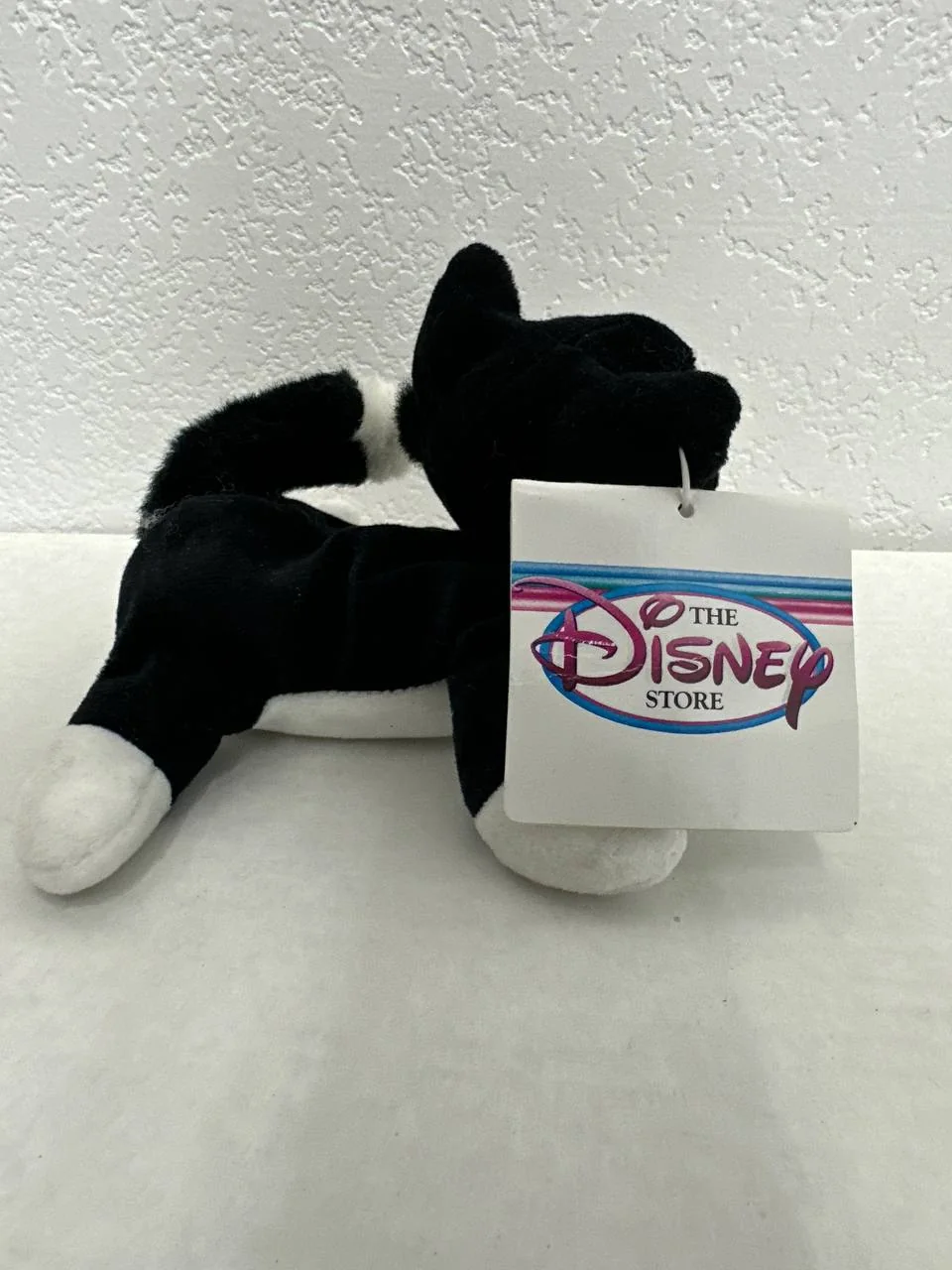 Vintage Disney Store Figaro Mini Bean Bag Plush - Pinocchio / Minnie Mouse Cat